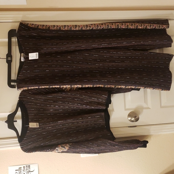 Urban Outfitters Balloon Sleeve Top w/matching Wide Leg Pants - Picture 7 of 7